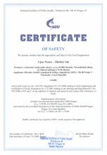 Certificate of safety Complément alimentaire «Uyan Nomo – Arc souple», 30 sachets