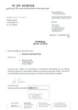 Verkehrsfähigkeitsbescheinigung Topinambur Pulver, 75 g.