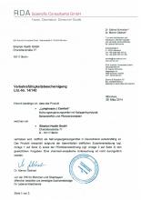 Verkehrsfähigkeitsbescheinigung  NEM Lymphosan J Comfort, 90 g